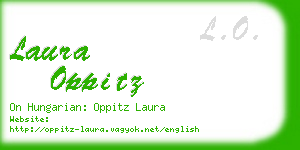 laura oppitz business card